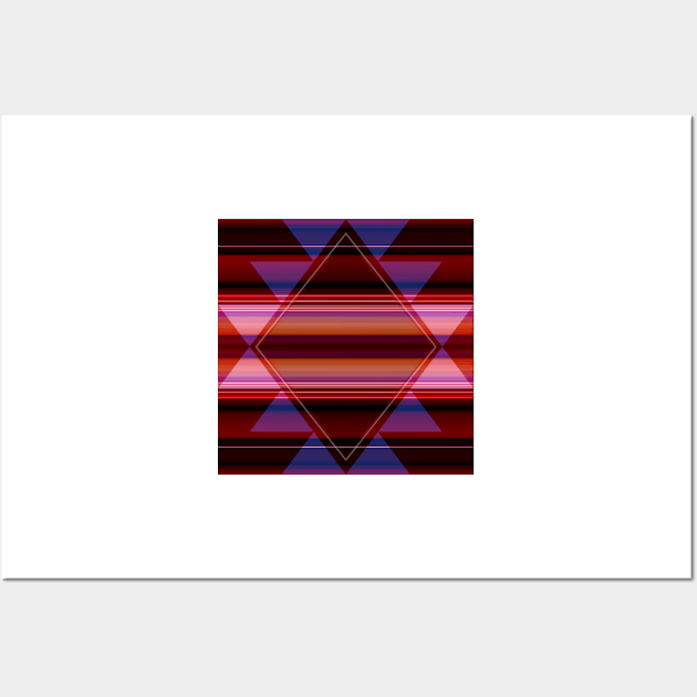 Diamond on Stripes Wall Art by DANAROPER